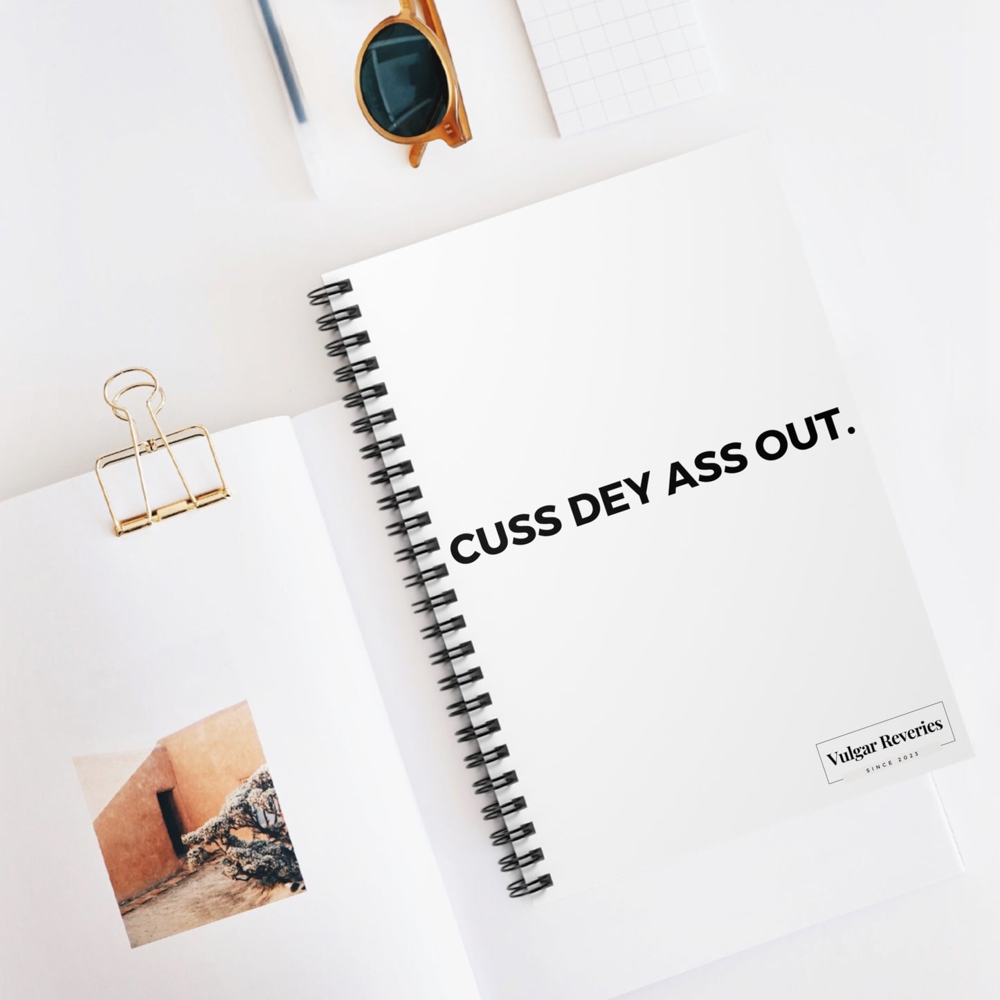 Cuss Dey Ass Out -Spiral Notebook - Ruled Line