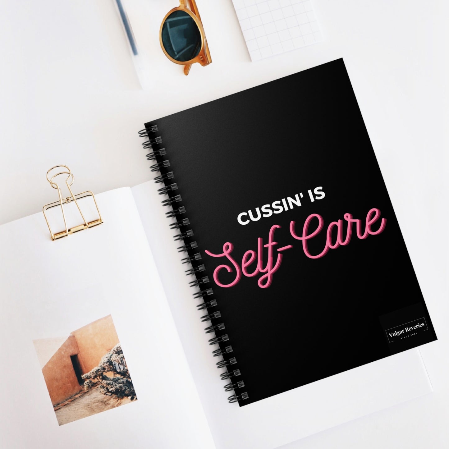 Cussin' is Self-Care - Spiral Notebook - Ruled Line