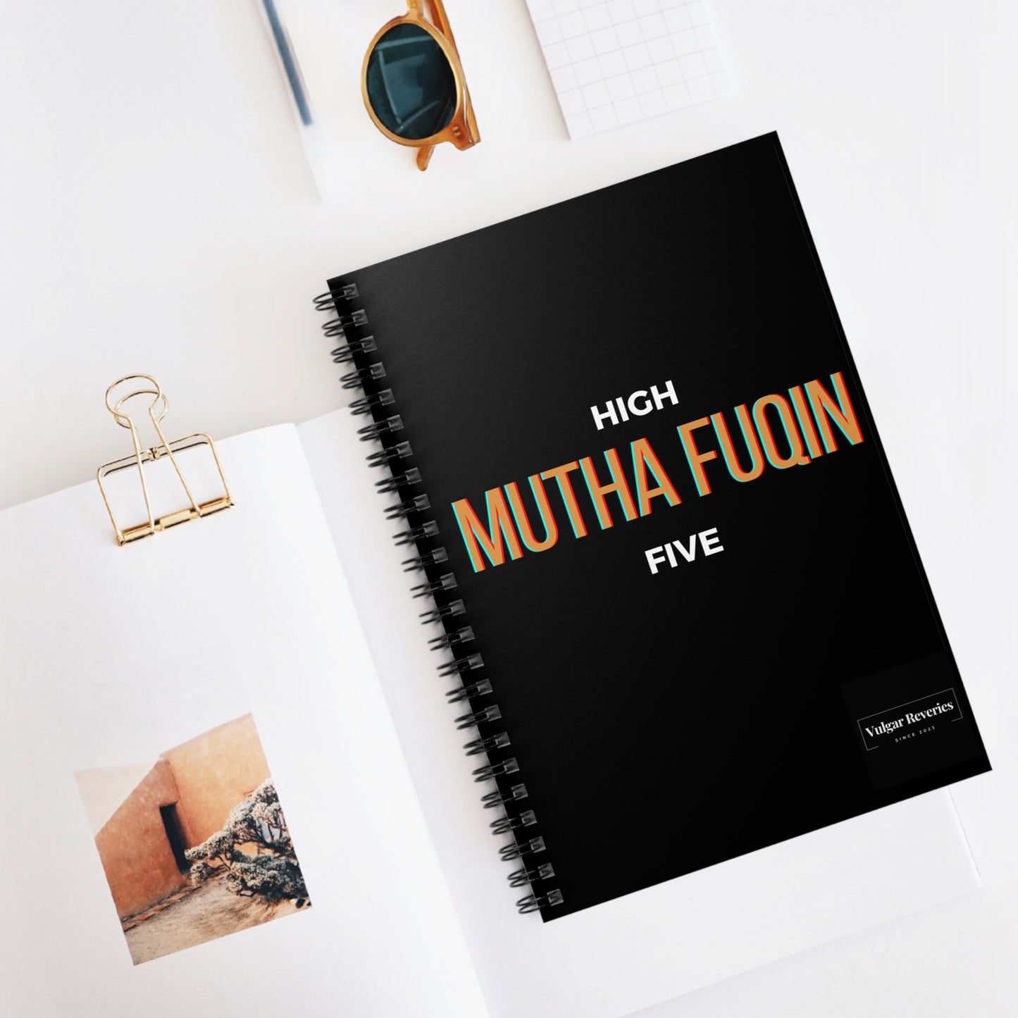 High Mutha Fuqin Five - Spiral Notebook - Ruled Line